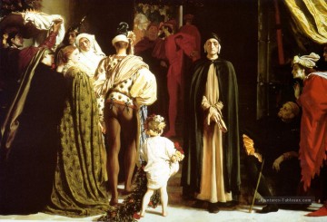  Frederic Peintre - Dante en exil 1864 académisme Frederic Leighton